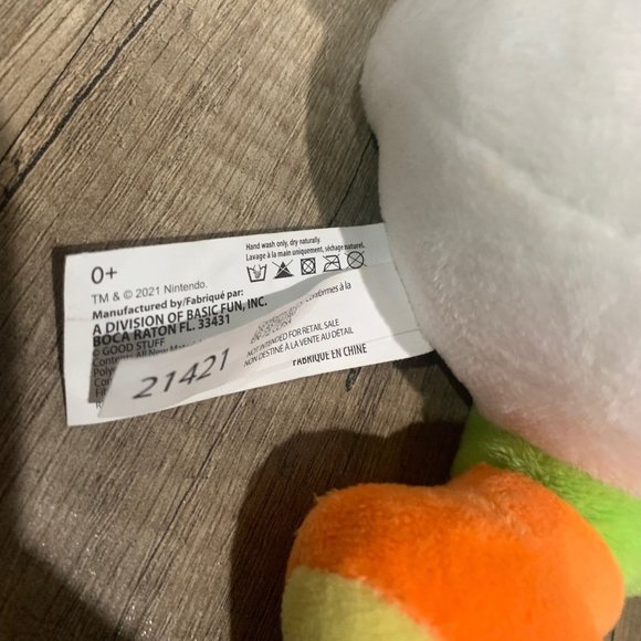 Super Mario World Plush Green Yoshi Soft Toy Stuffed Plush Animal Doll 12" - Picture 6 of 6